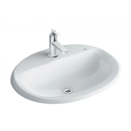 Chậu rửa mặt lavabo INAX L-2395 (L2395V) dương vành 575x455