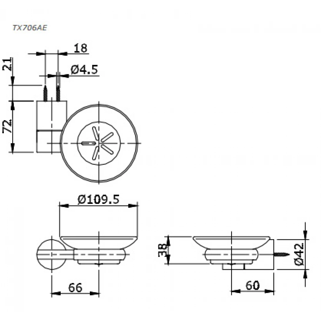 Giá Đựng Xà Bông TOTO TX706AE Phụ Kiện Phòng Tắm