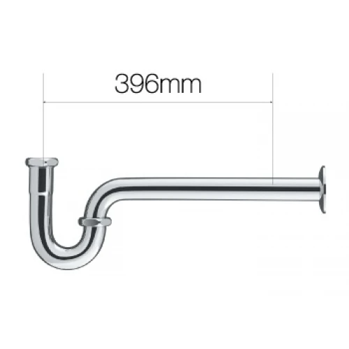 Ống co chữ P Inax A-674P (A674P) dẫn thải chậu rửa mặt 396mm