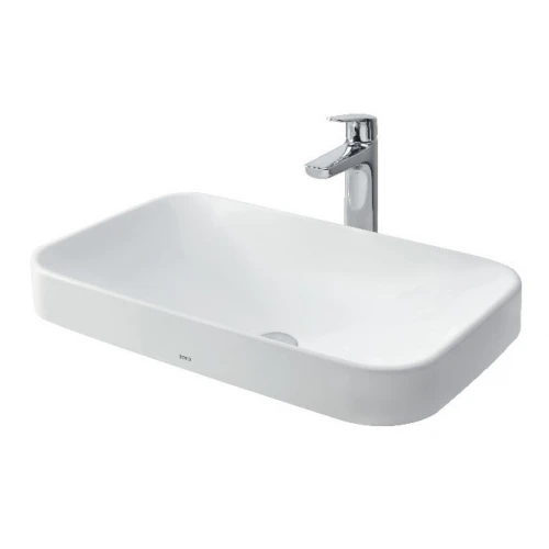 Chậu rửa mặt lavabo TOTO LT5715#XW đặt bàn đá 500 x 380 mm - Tuấn Đức