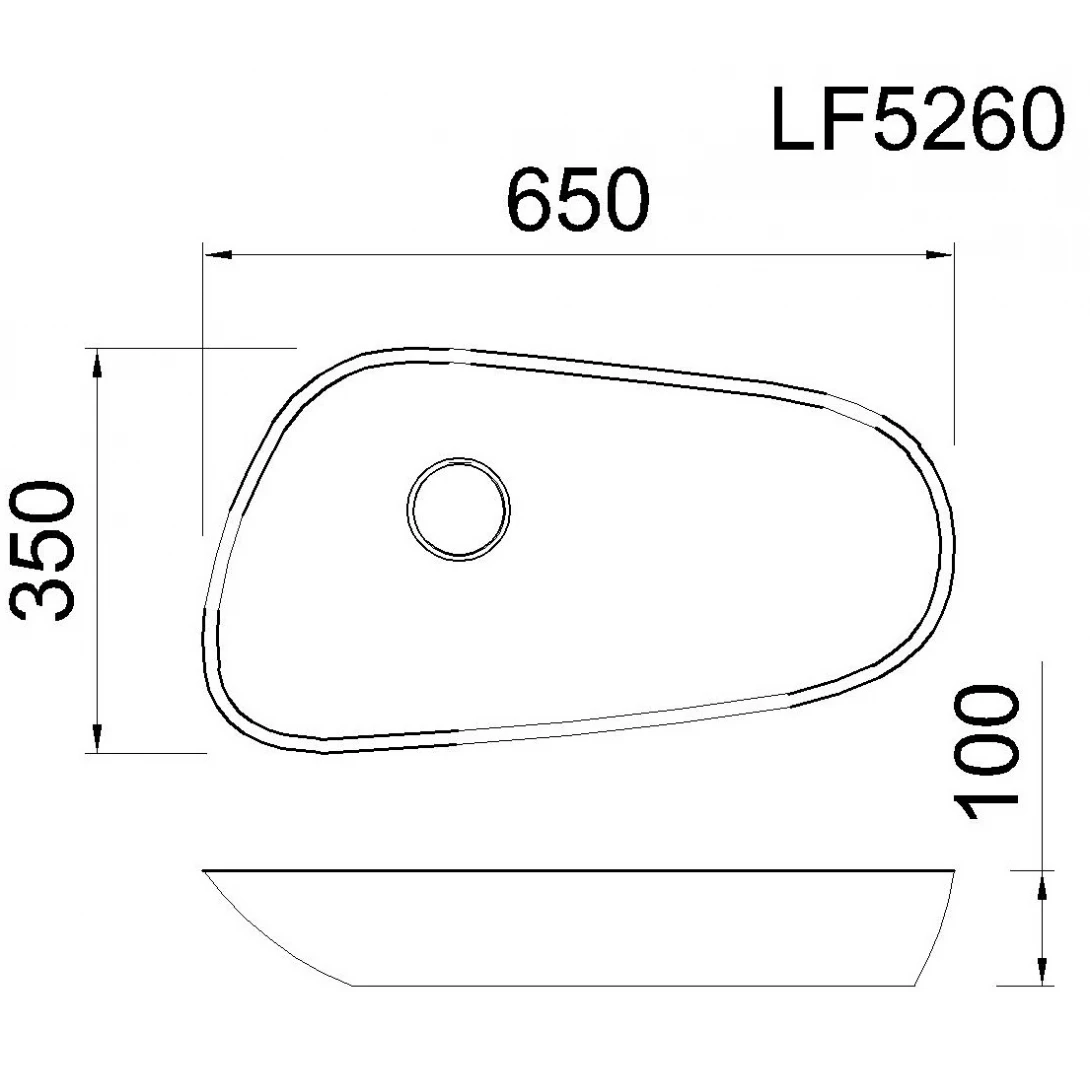 Chậu Rửa Mặt Lavabo Caesar LF5260 Đặt Bàn Chậu Rửa Lavabo