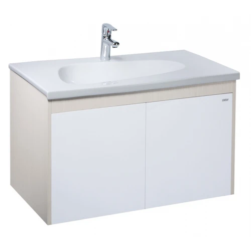 Bộ tủ chậu rửa mặt lavabo Caesar LF5368/EH05368ADV treo tường - Tuấn Đức