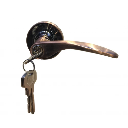 Khóa tròn tay gạt Yale VL8327 US11 màu đồng đỏ cửa phòng - Tuấn Đức