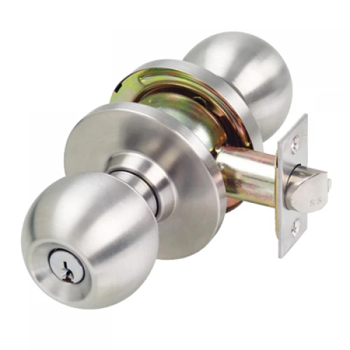 Khóa tay nắm tròn Yale VCA5247 US32D màu bạc cửa phòng - Tuấn Đức