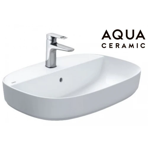 Chậu rửa mặt lavabo Inax AL-652V (AL652V) đặt bàn đá 650 x 460 mm
