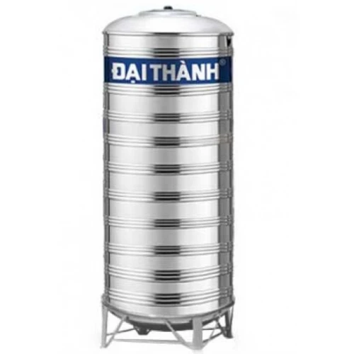 Bồn nước inox Đại Thành 10000 lít đứng 304 Ø 1,7m - Bình chứa Tân Á 10000L
