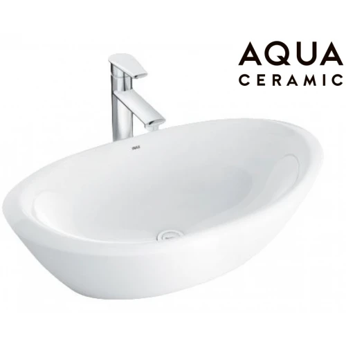Chậu rửa mặt lavabo Inax AL-465V (AL465V) đặt bàn đá 650x380 mm
