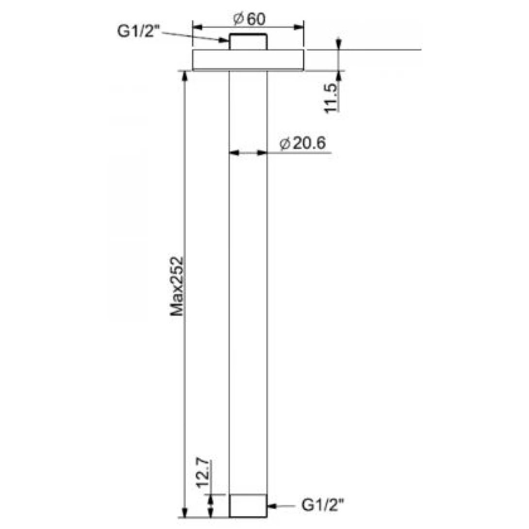 Thanh Nối Đầu Sen American Standard FFAS9908 Phụ Kiện AMERICAN
