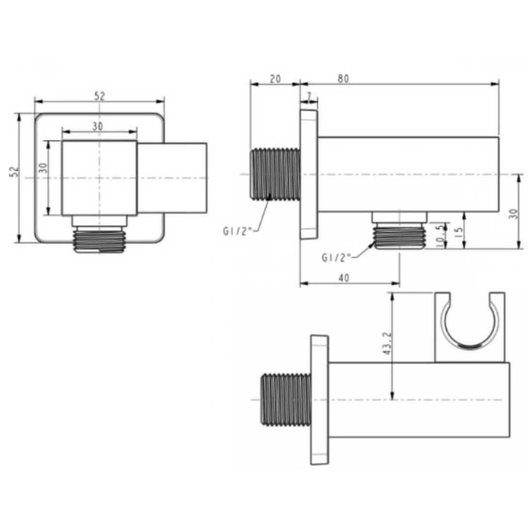 Gác Sen American Standard FFAS9143 EasySET Vuông Phụ Kiện AMERICAN