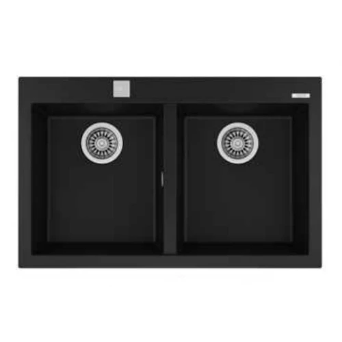 Bồn rửa chén bát Teka Forsquare 2B 790 Black 115260014 2 hộc - Tuấn Đức