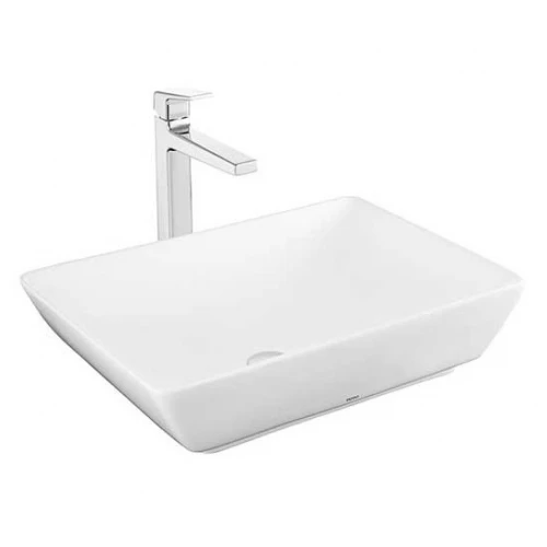 Chậu rửa mặt lavabo TOTO LT1735 đặt trên bàn đá 550 x 380 mm- Tuấn Đức