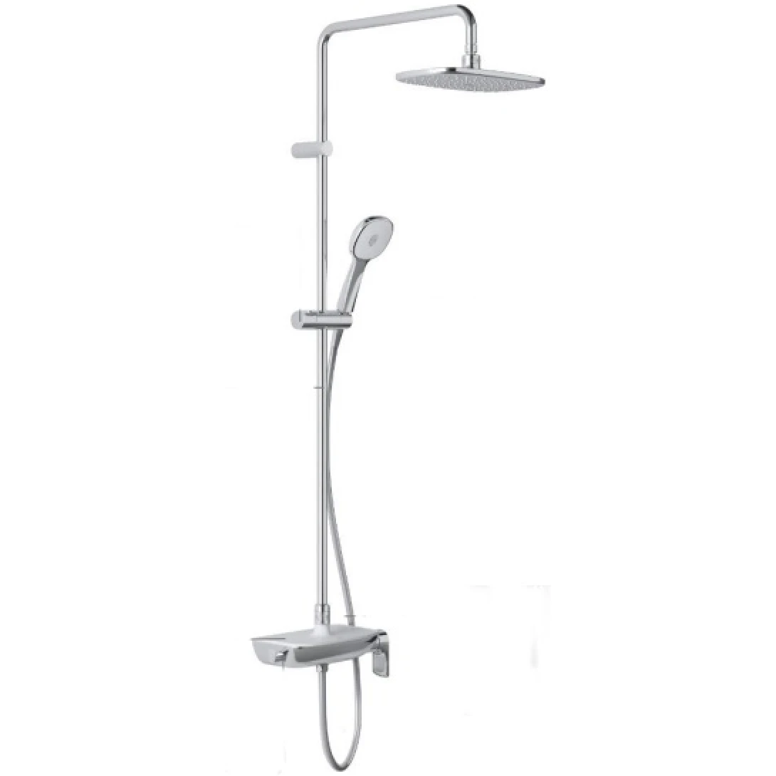 Thiết bị vệ sinh cao cấp chính hãng giá rẻ 2022 Vòi sen cây INAX BFV-615S-8C (BFV615S8C) nóng lạnh bát sen lớn