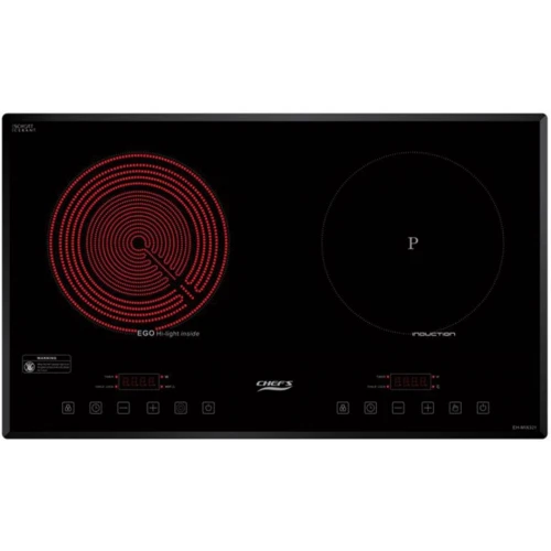 Bếp điện từ Chefs EH-MIX321 mặt kính âm 2 vùng nấu kết hợp - Tuấn Đức