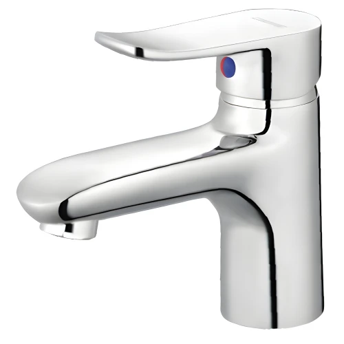 Vòi Lavabo CAESAR B490CU Nóng Lạnh Xả Nhấn - Tuấn Đức