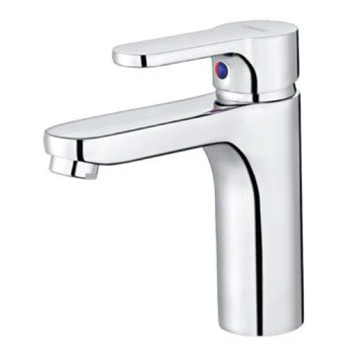 Vòi chậu rửa mặt lavabo Caesar B570CU nóng lạnh kèm bộ xả nhấn