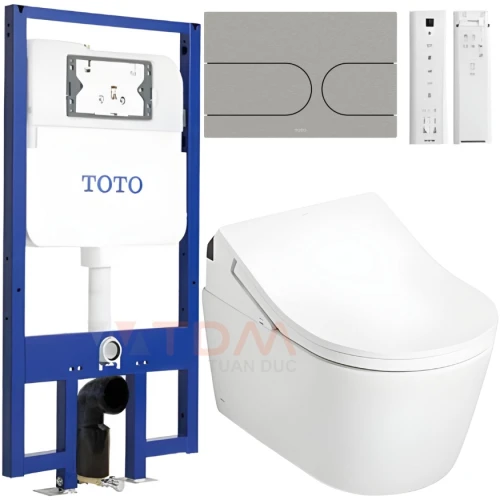 Bồn cầu TOTO CW542ME5UNW1/TCF794CZ/WH172AT/MB175M nắp điện tử treo tường