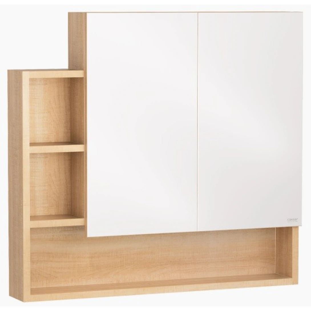 Tủ Gương Treo Phòng Tắm CAESAR EM0180W7V Màu Vân Gỗ