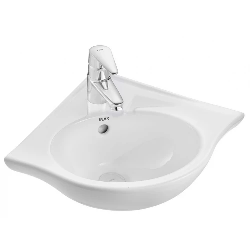 Chậu rửa lavabo góc Inax L-281V (L281V) treo tường 390 x 350 mm