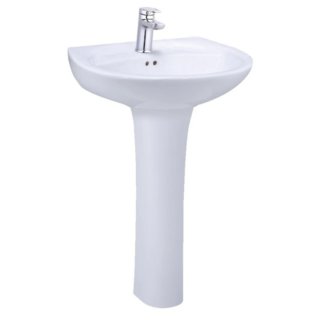 Lavabo Caesar chân dài L2220 +P2445 lavabo-caesar-chan-dai-l2220-p2445