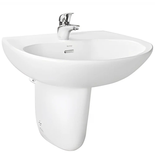 Chậu rửa mặt lavabo Toto LHT239CR treo tường chân ngắn - Tuấn Đức