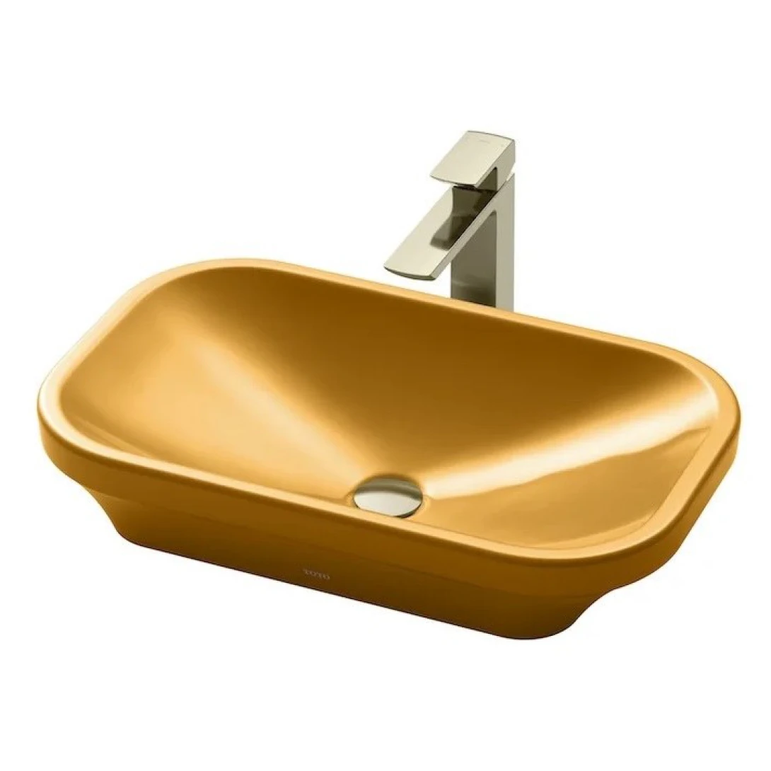 Chậu Rửa Lavabo TOTO LW630JDW/F#MDR Đặt Bàn Cam Vàng