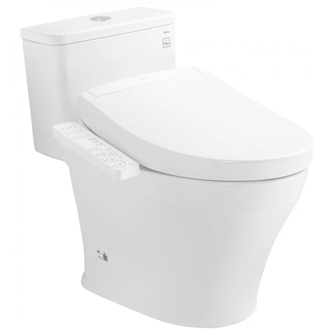 Bồn Cầu Điện Tử TOTO MS857CDW24#XW Nắp Rửa Washlet TCF33461GAA S2 Giấu Dây