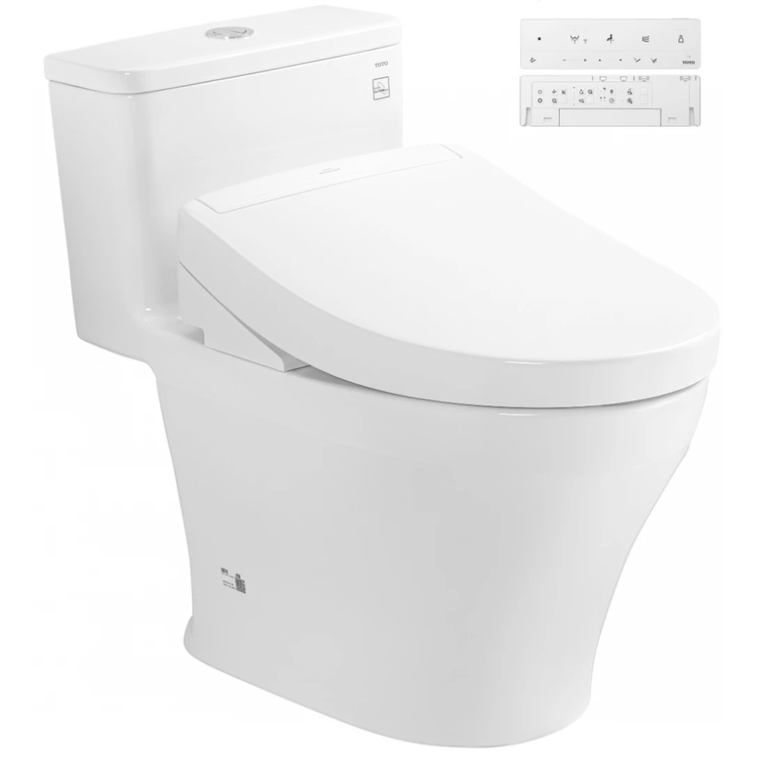 Bồn Cầu Điện Tử TOTO MS857CDW25 Nắp Rửa Washlet TCF34461GAA S5 Giấu Dây