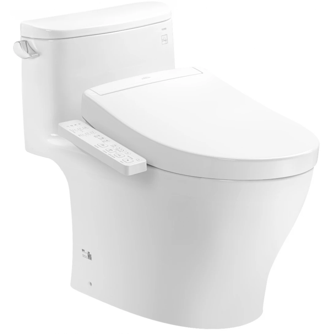 Bồn Cầu Điện Tử TOTO MS887CRW24#XW Nắp Rửa Washlet TCF33461GAA S2 Giấu Dây