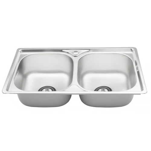 Chậu rửa chén S76S Sơn Hà - Bồn rửa bát inox 750x410 2 hộc - Tuấn Đức