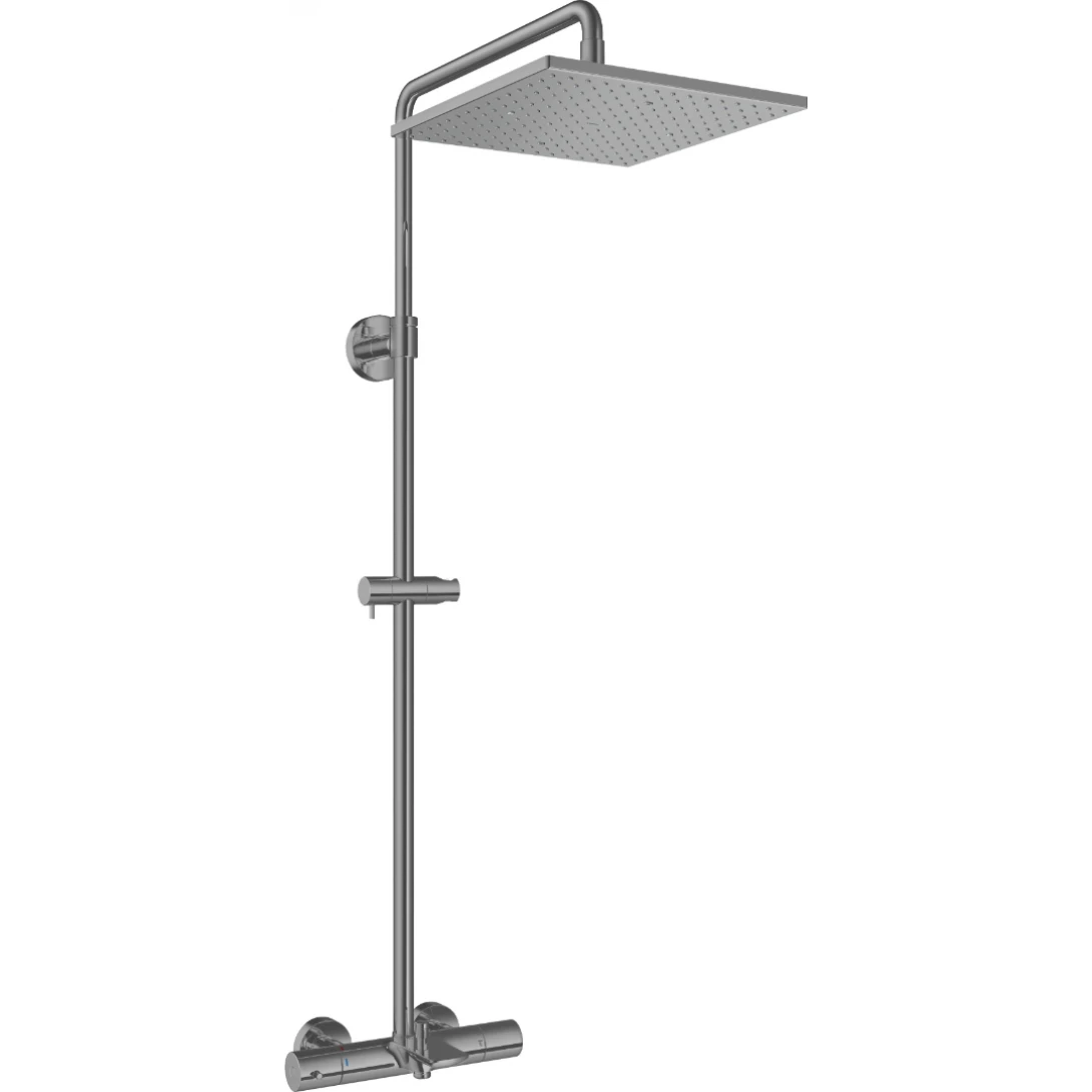 Vòi Sen Cây TOTO TBW08405A#BGP Nhiệt Độ Vuông 300mm Xám Than Chì Mờ