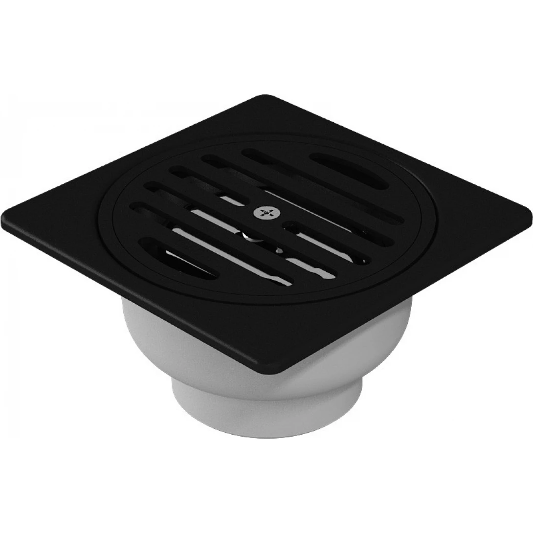 Phểu Thoát Sàn TOTO TX1DB#MB Màu Đen Mờ 115x115mm Ø60