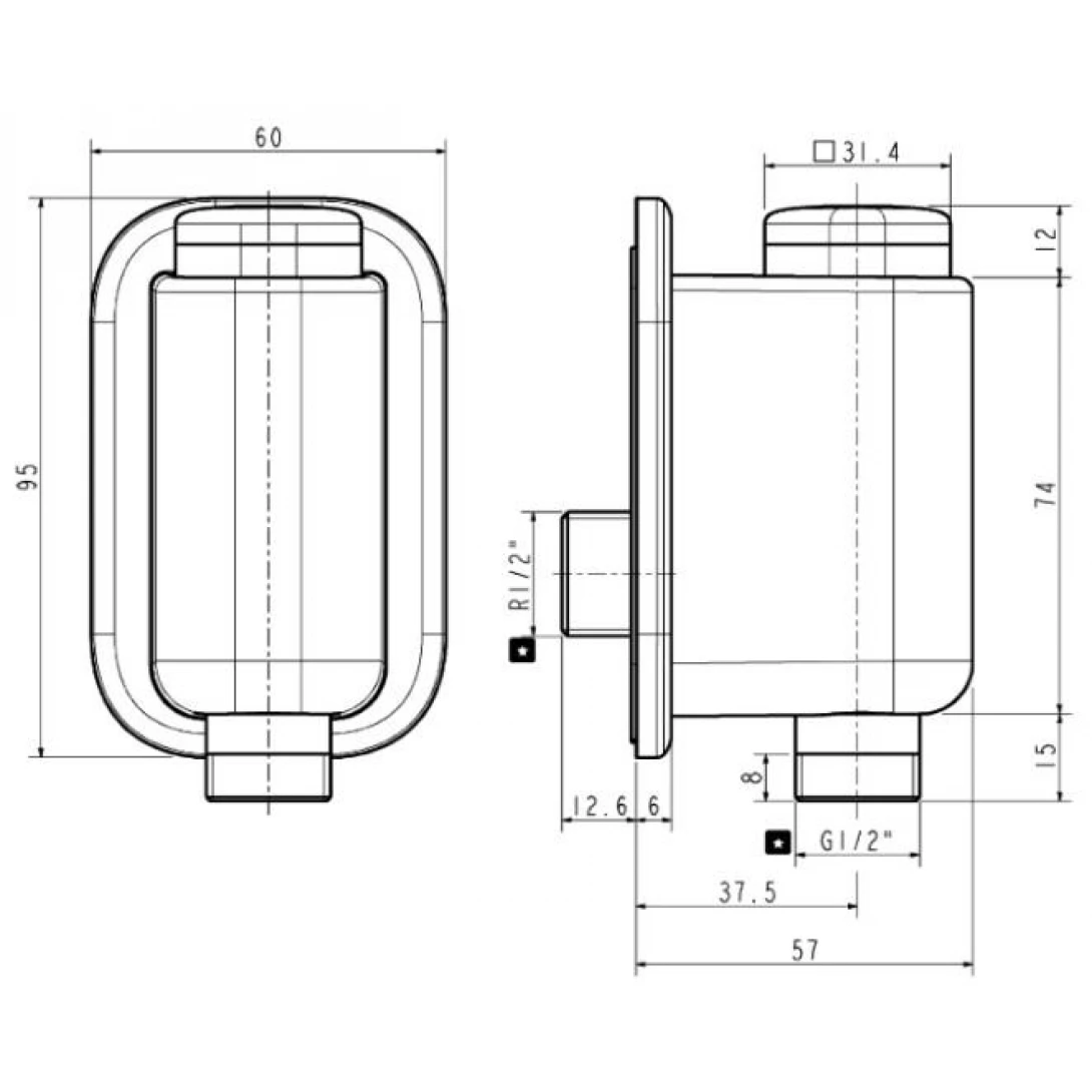 Vòi Sen Lạnh American Standard EasyFLO WF-T825 (WFT825) - Tuấn Đức