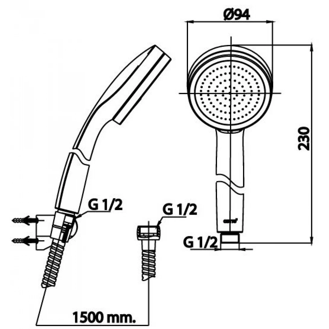 Tay sen Cotto ZH020(HM) 1 Chức Năng
