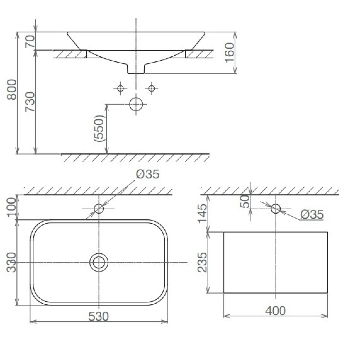Chậu Rửa Lavabo Viglacera V28 Đặt Bàn Chậu Rửa Lavabo