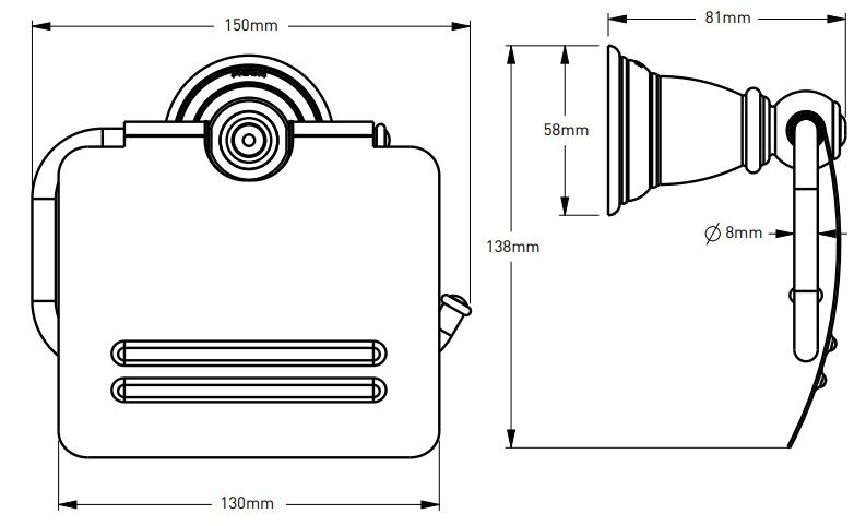 Bản vẽ kích thước lô giấy ACC 1505 SRN MOEN