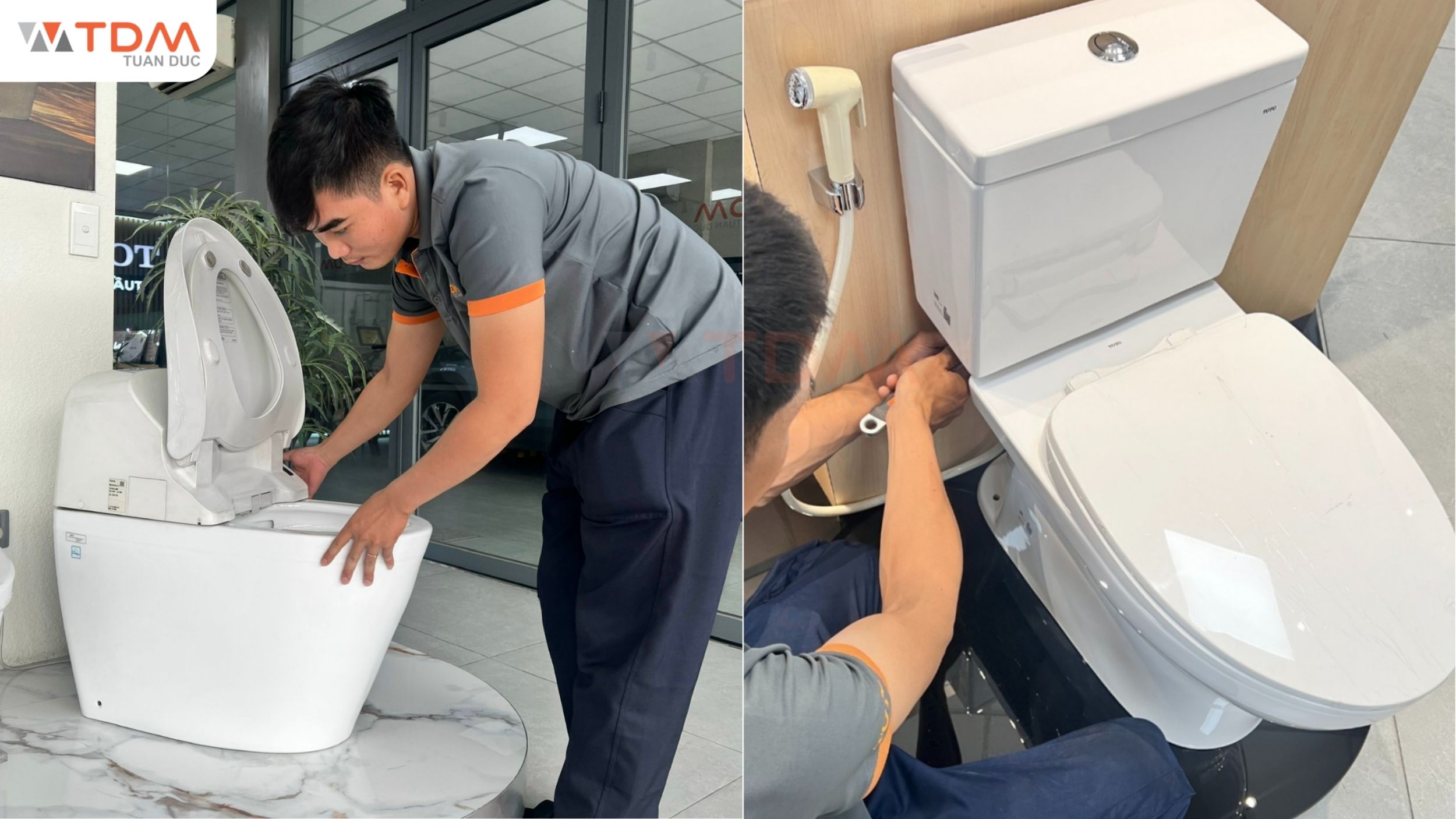 Dịch vụ lắp đặt bàn cầu TOTO chuyên nghiệp toàn quốc