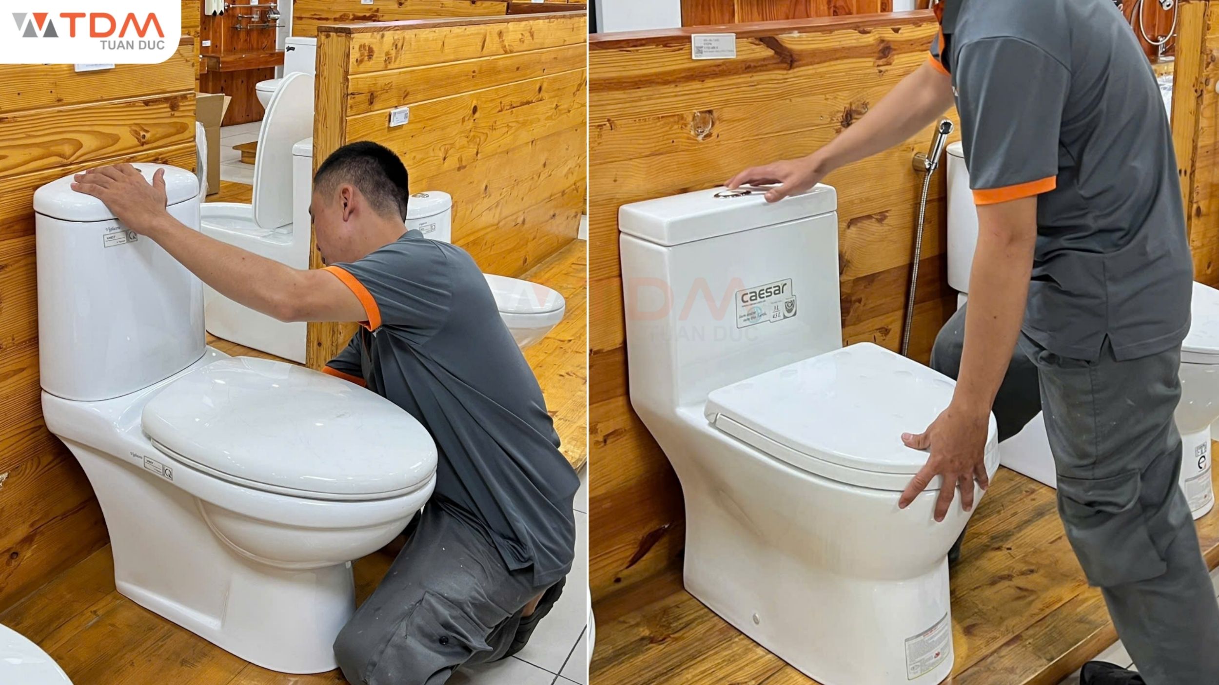 Dịch vụ lắp đặt bàn cầu vệ sinh Caesar chuyên nghiệp toàn quốc