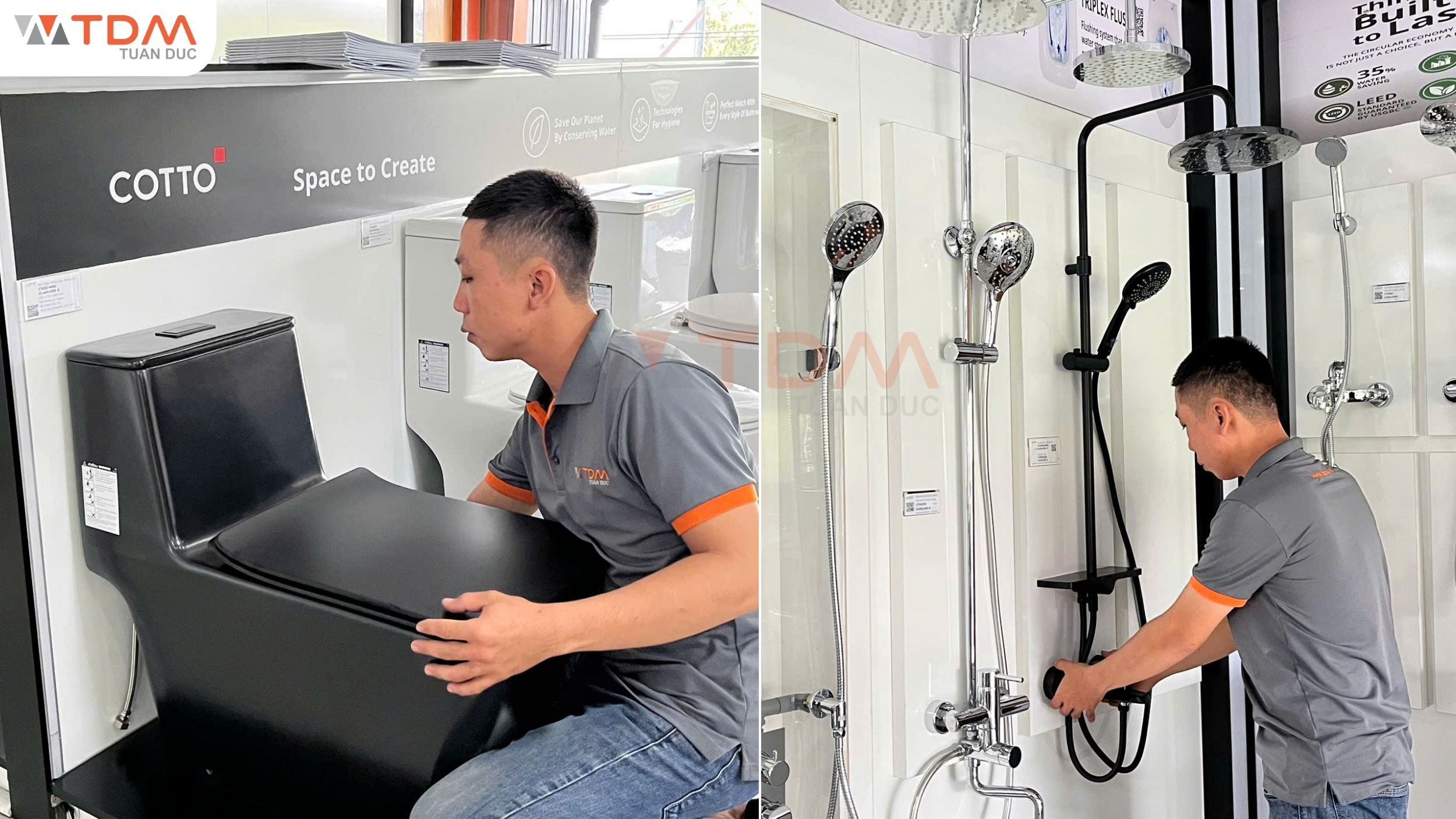 Dịch vụ lắp đặt thiết bị vệ sinh Cotto chuyên nghiệp trên toàn quốc