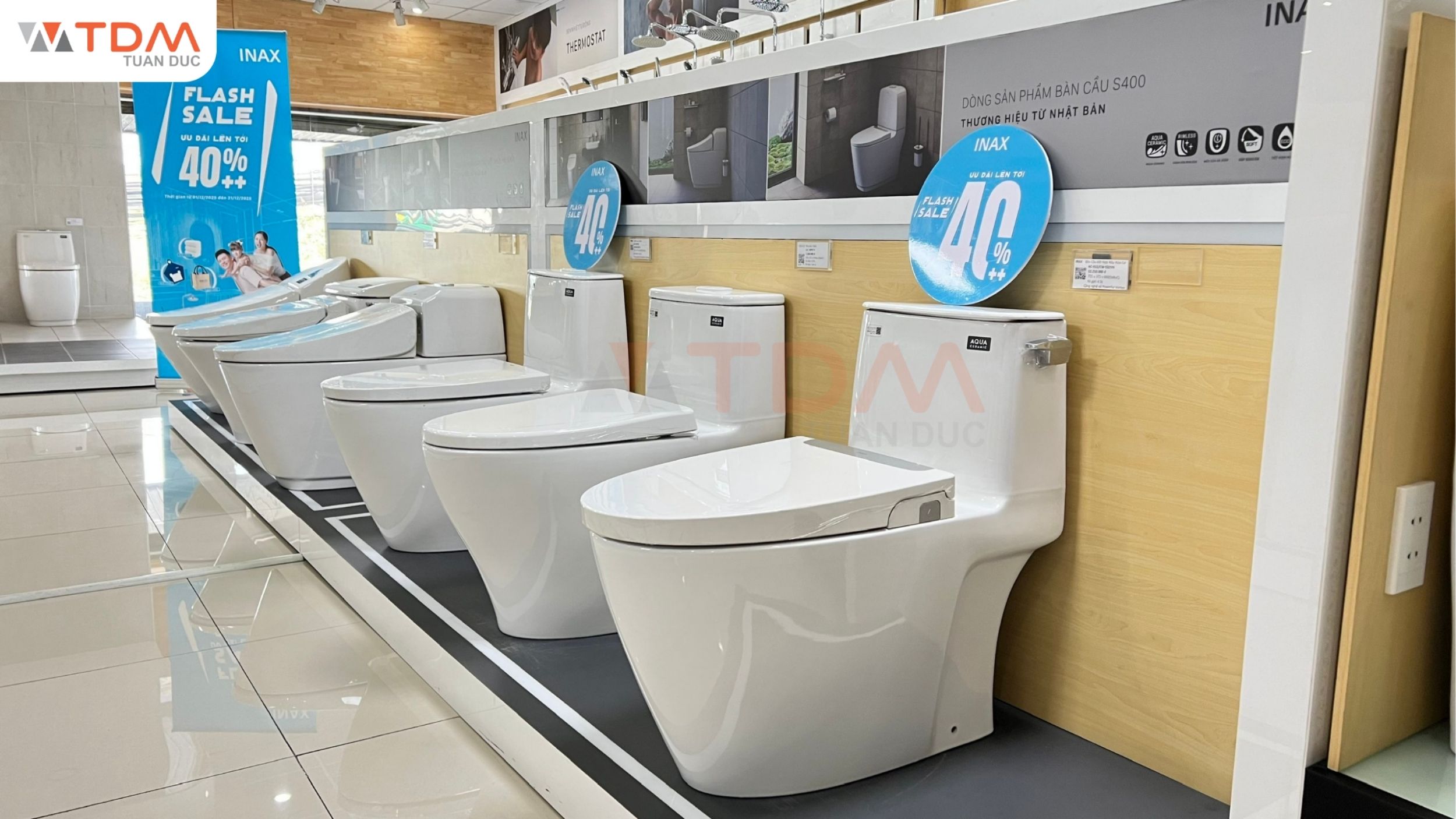 Hệ thống phân phối bàn cầu vệ sinh 1 khối INAX chính hãng giá tốt toàn quốc