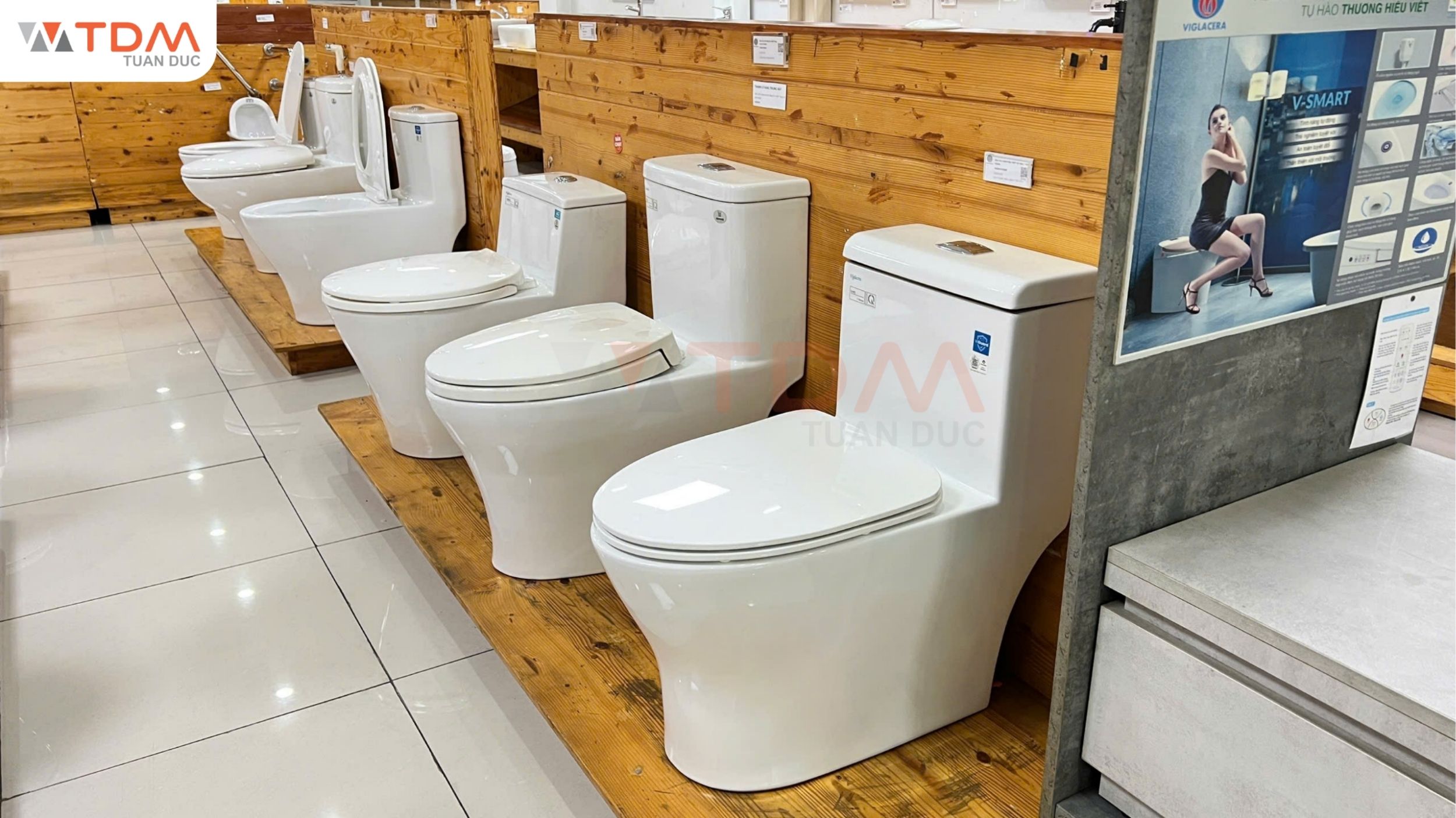 Hệ thống showroom phân phối bồn cầu Vigalcera 1 khối chính hãng giá tốt