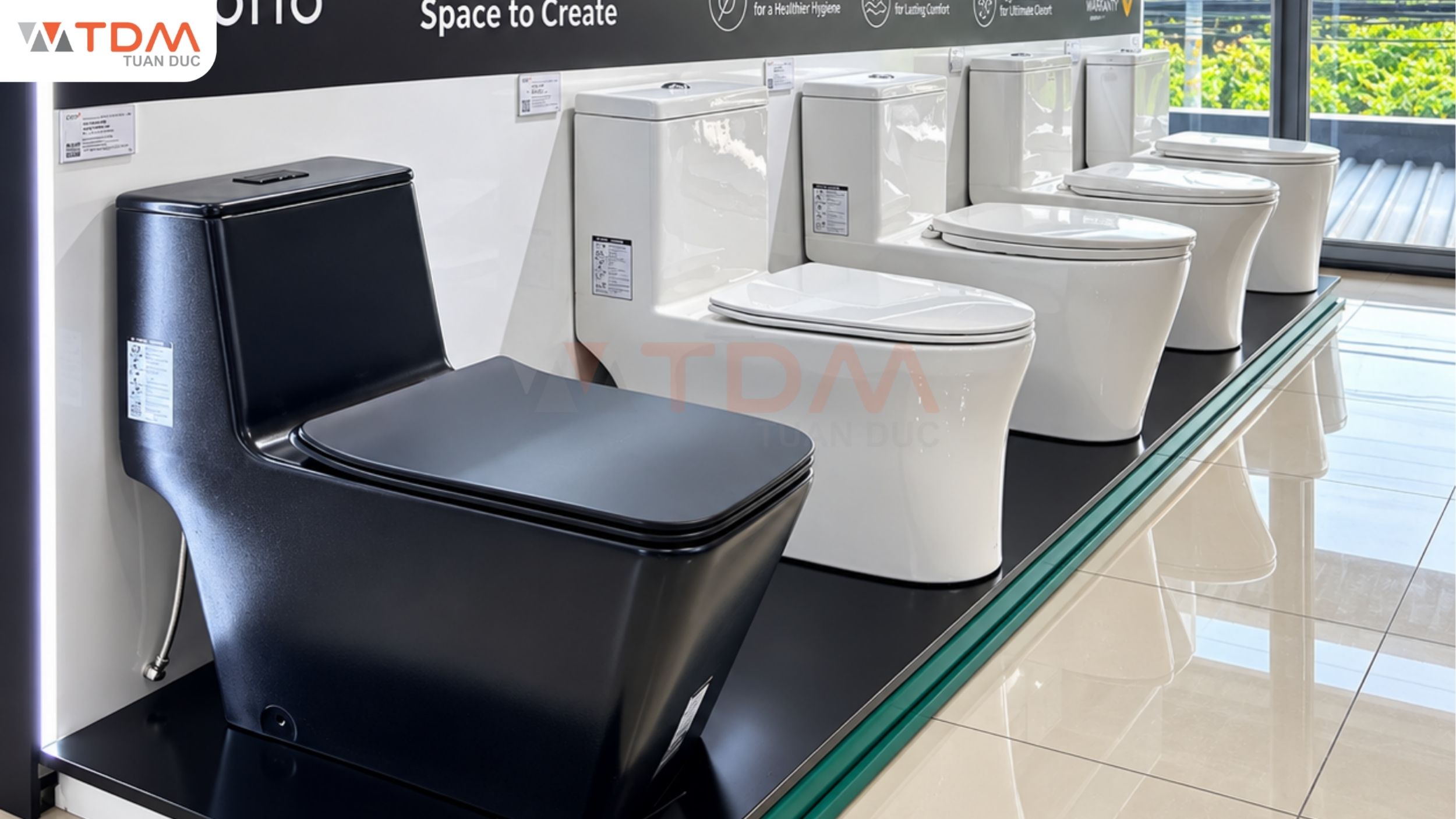 Hệ thống cung cấp bồn cầu COTTO 1 khối chính hãng giá tốt toàn quốc