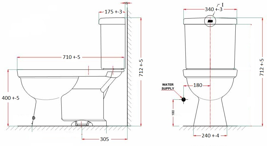 Bản vẽ bàn cầu American Standard VF-2024