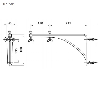 Bộ Giá Đỡ Toto Tl516Gv Cho Chậu Rửa Mặt Lavabo Âm Bàn Đá - Tuấn Đức