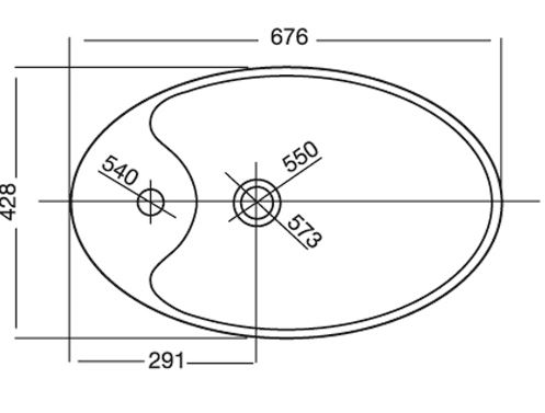 Bản vẽ kỹ thuật chậu rửa mặt V52