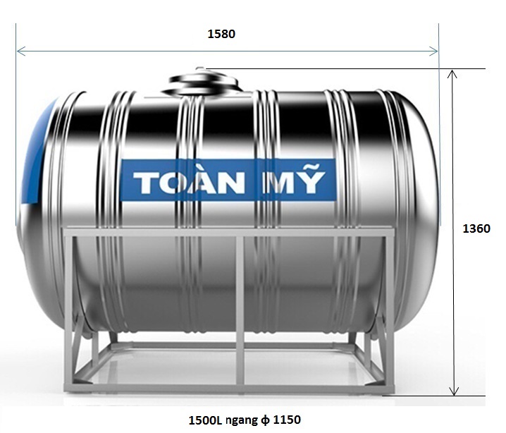 Giới thiệu bồn nước inox 1500 lít