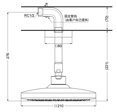 Bản vẽ bát sen tắm TBW02003B1 TOTO gắn trần