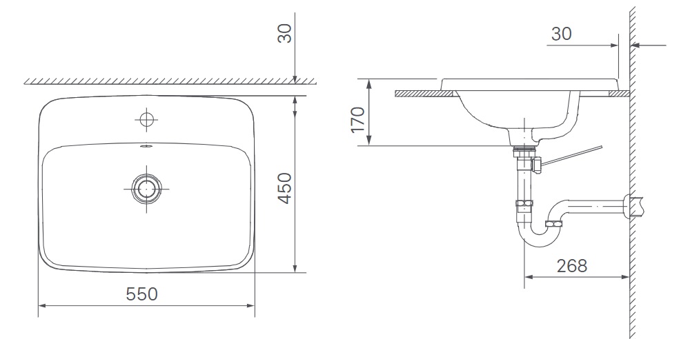 Bản vẽ bồn rửa mặt lavabo Inax AL2398V