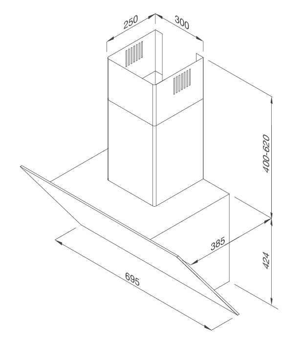 Máy hút khói - khử mùi Malloca MC 7086HS áp tường cao cấp - Tuấn Đức