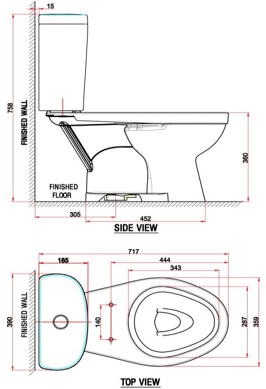 Bản vẽ bệt American VF-2397S 2 khối