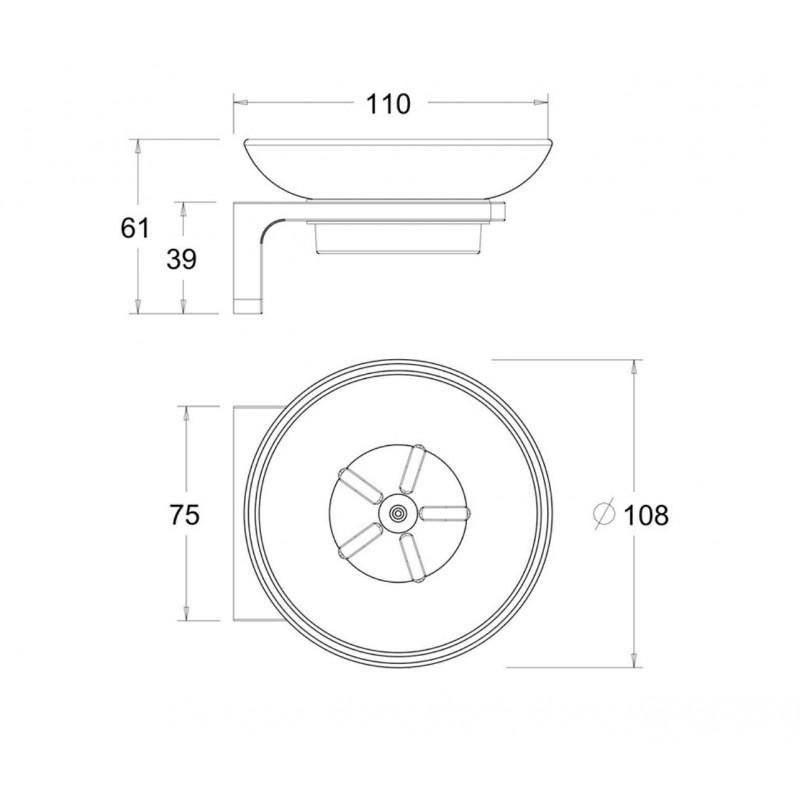 Đĩa đựng xà phòng American Standard K-1382 Acacia Evolution
